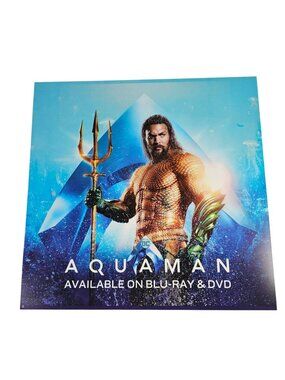 Aquaman DC Universe 14" REDBOX SIGN Plastic Movie Poster Ad
